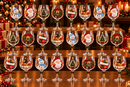 Conjunto de 6 Taças Especial de Natal | Taças de Vidro  com relevo em 3D Natalinas