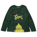 Kit Pijama Grinch em Lã Polar com Pantufa – Presente Perfeito de Natal